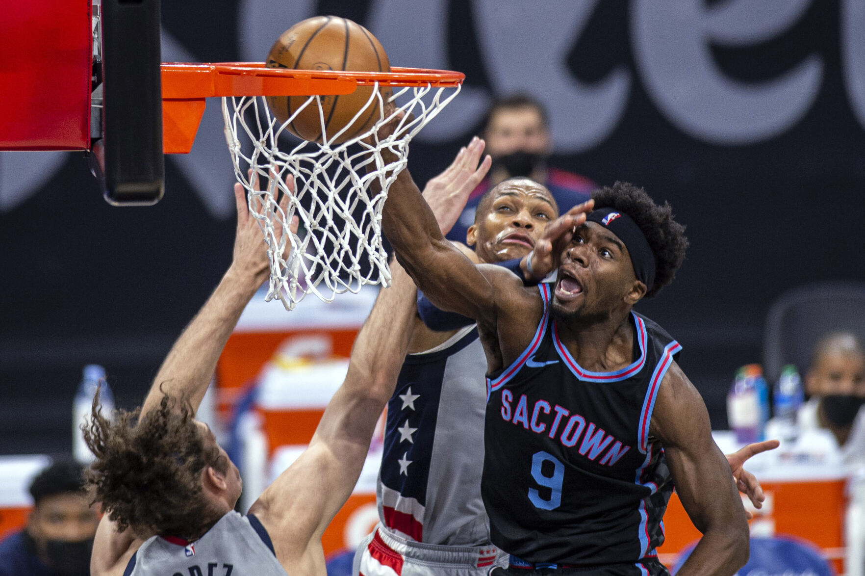 APTOPIX Wizards Kings Basketball